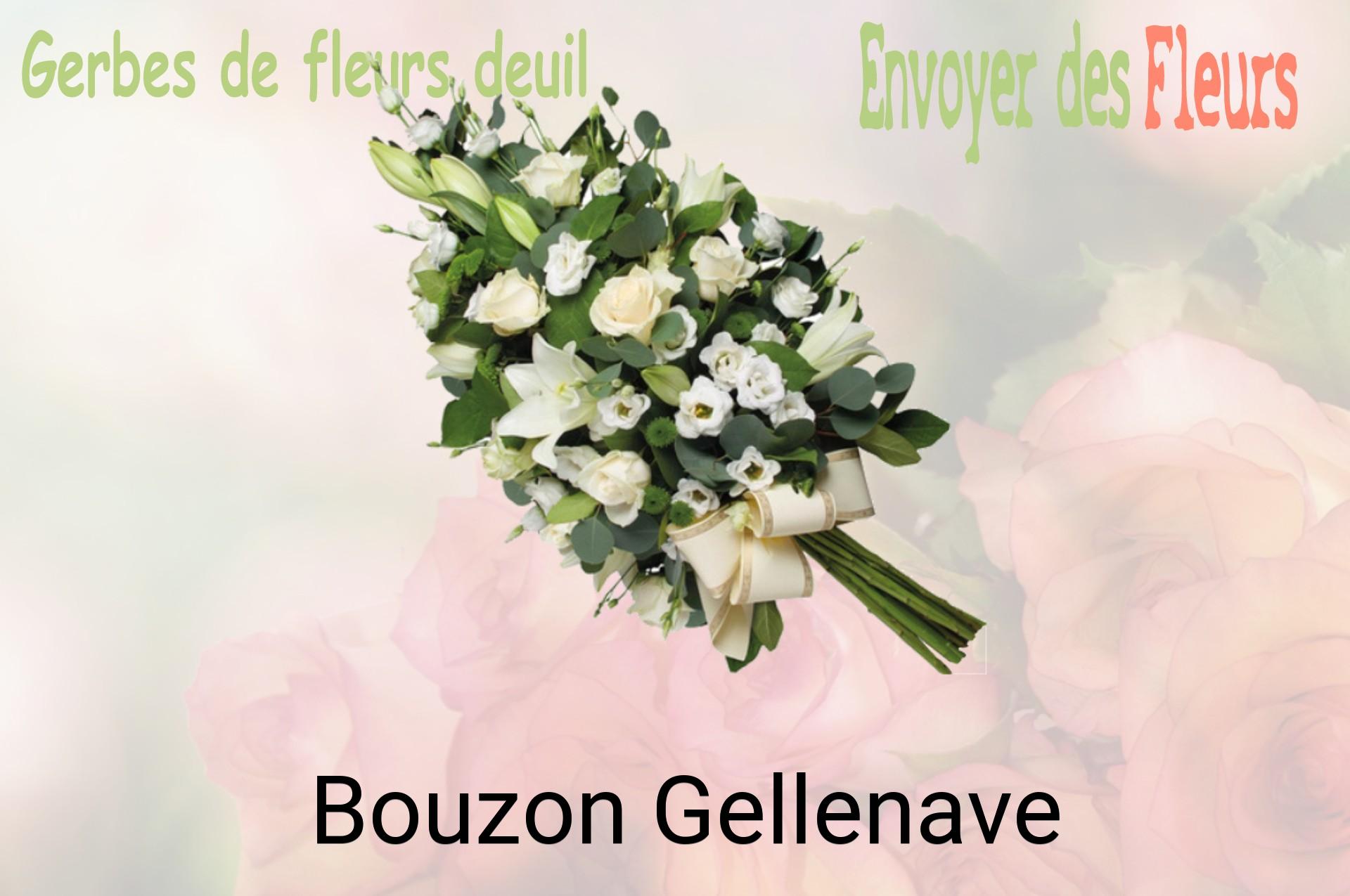 Gerbe de fleurs de deuil livrée à Bouzon-Gellenave